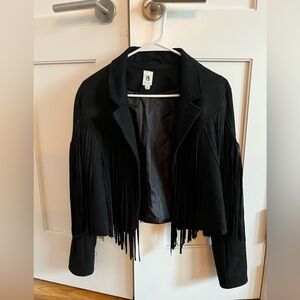 Flawless: Fringed, faux suede jacket